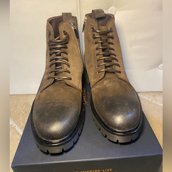 New in Box Good Man Men’s Modern City Boots Genuine Leather Lug‎ Sole main image 6